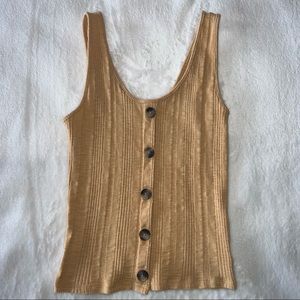 American Eagle yellow tank top XS